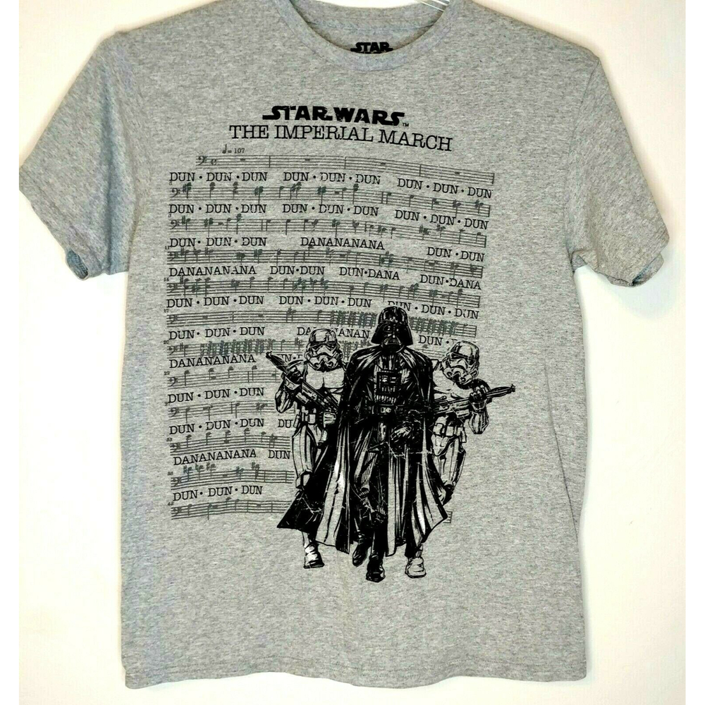 Star Wars Mens T shirt Music Imperial March